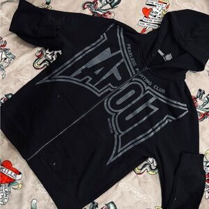 Tapout Black Hoodie with Logo